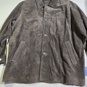 John Ashford Men's Dark Brown Suede Jacket